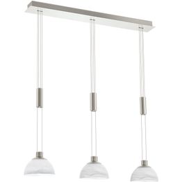 LED-riippuvalaisin Montefio 3-osainen harjattu teräs valkoinen