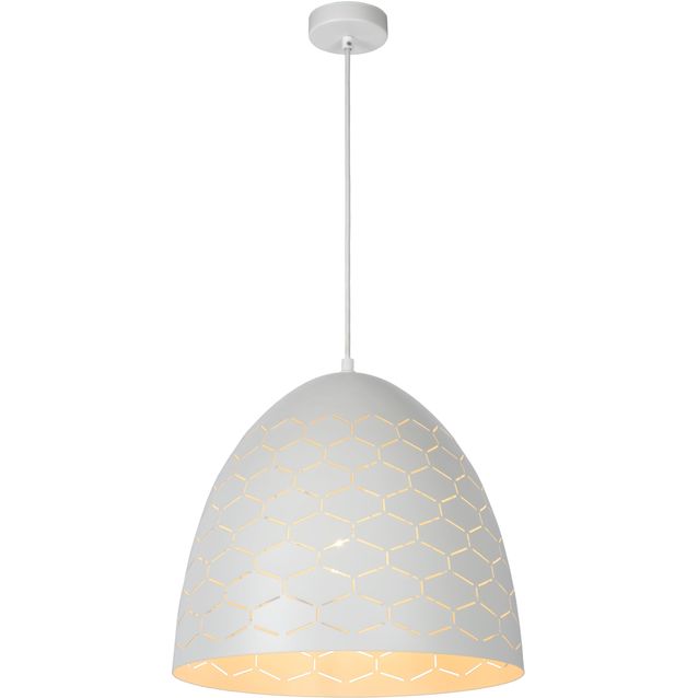 Riippuvalaisin Lucide Galla, Ø40 cm, valkoinen