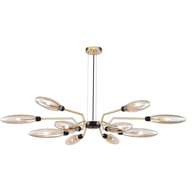 Riippuvalaisin Maytoni Modern Ventura 12-osainen kulta/musta