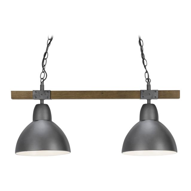 Riippuvalaisin Sessak Ale x K1381-2GH 63 cm metalli/puu grafiitinharmaa