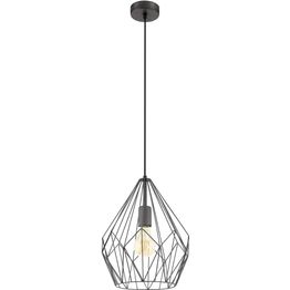 Riippuvalaisin Eglo Carlton Ø31cm musta