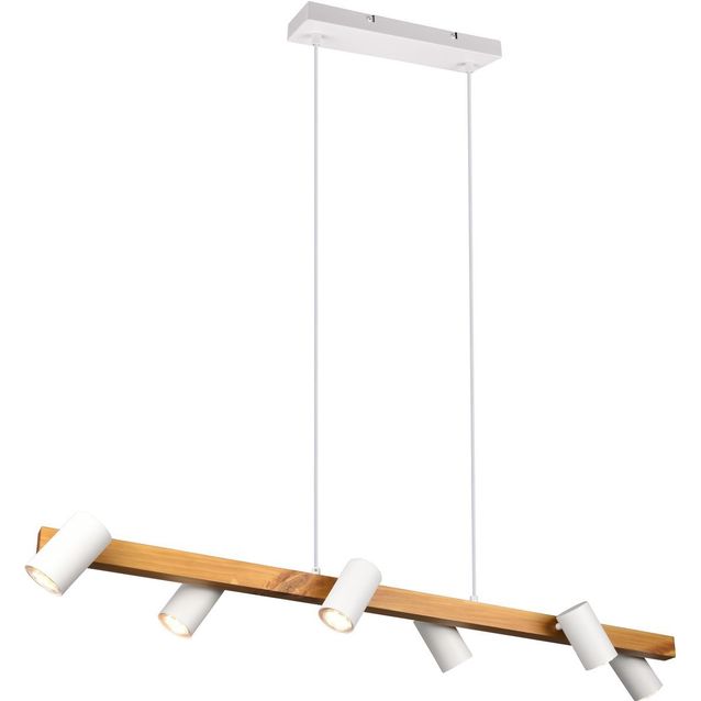 Riippuvalaisin Trio Marley 6-osainen 115cm GU10 puu eri värejä