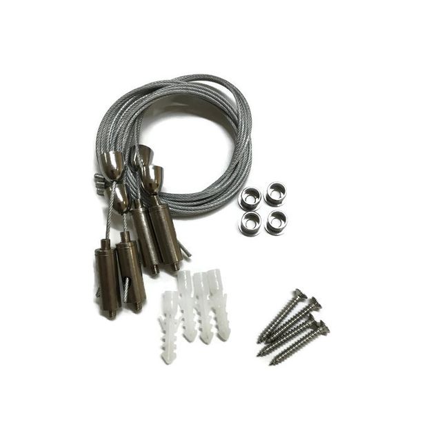 Ripustussetti FTLight White LED-paneelivalaisinsarjaan säädettävä 4kpl