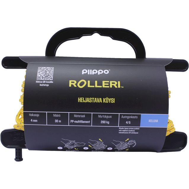 Rolleri Piippo heijastava PP-multifilamentti 4mm x 30m