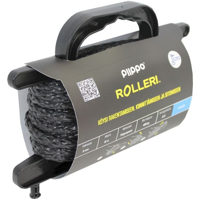 Rolleri Piippo palmikoitu polypropeeni 6mm x 15m