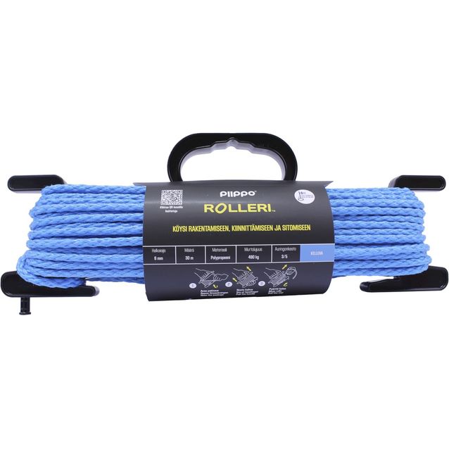 Rolleri Piippo palmikoitu polypropeeni 6mm x 30m