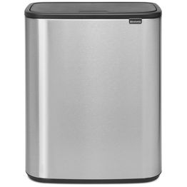 Roska-astia Brabantia Bo Touch 2 x 30L Matt Steel Fingerprint Proof