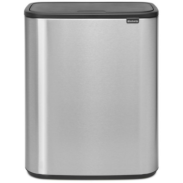 Roska-astia Brabantia Bo Touch, 2 x 30L, Matt Steel Fingerprint Proof