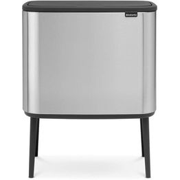 Roska-astia Brabantia Bo Touch 3x11 L Matt Steel Fingerprint Proof
