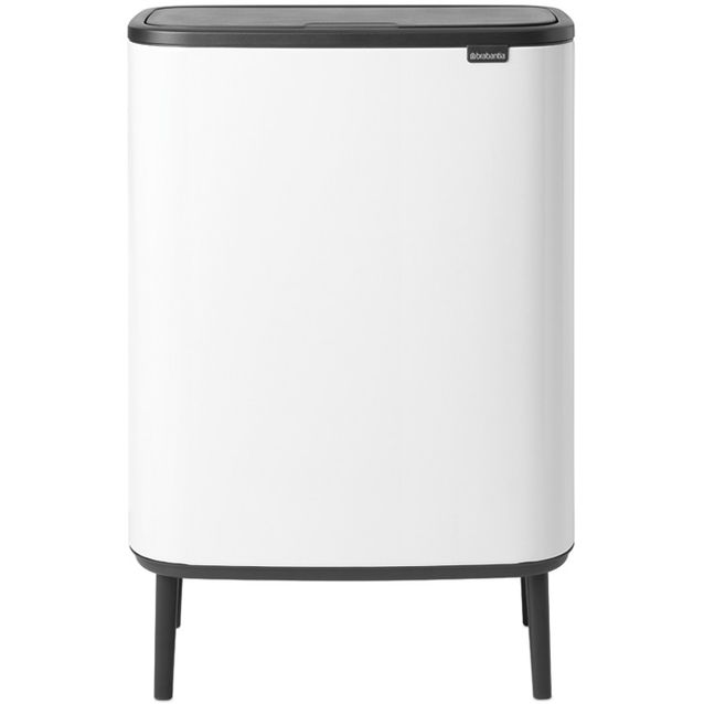 Roska-astia Brabantia Bo Touch Hi, 2 x 30L, White