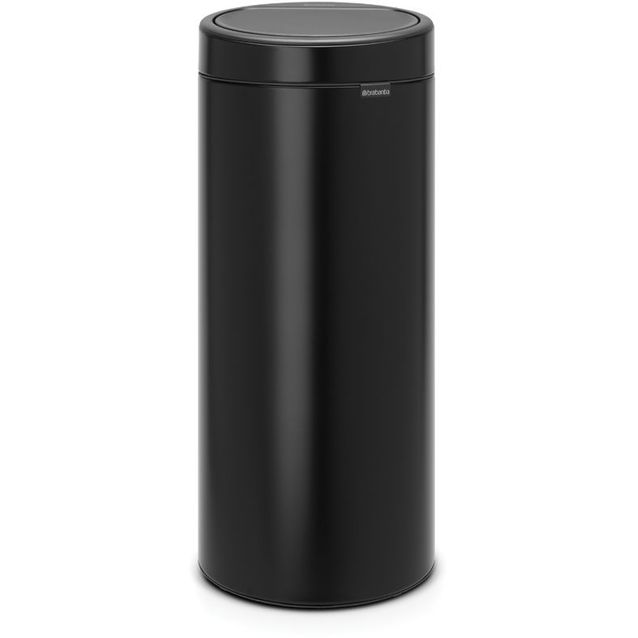 Roska-astia Brabantia Touch Bin, 30L, Matt Black