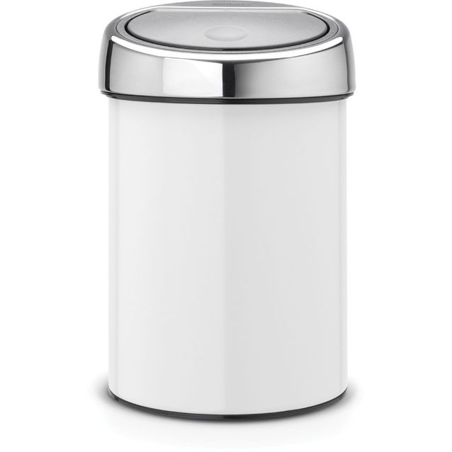 Roska-astia Brabantia Touch Bin, 3L, White
