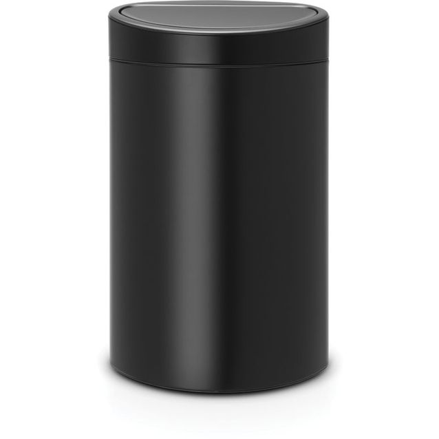 Roska-astia Brabantia Touch Bin, 40L, Matt Black