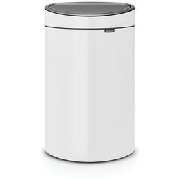 Roska-astia Brabantia Touch Bin 40 L White