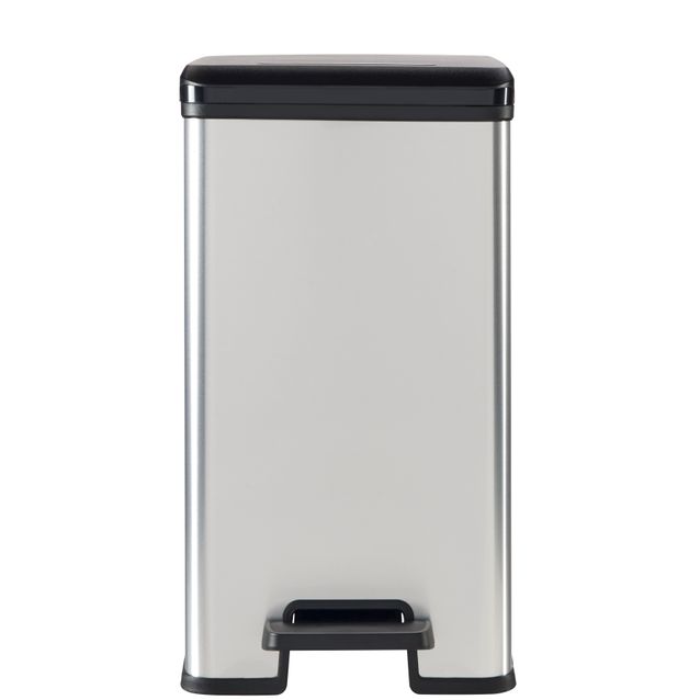 Roska-astia Curver Slim Bin polkimella 25 L 250x393x454 mm hopea/musta