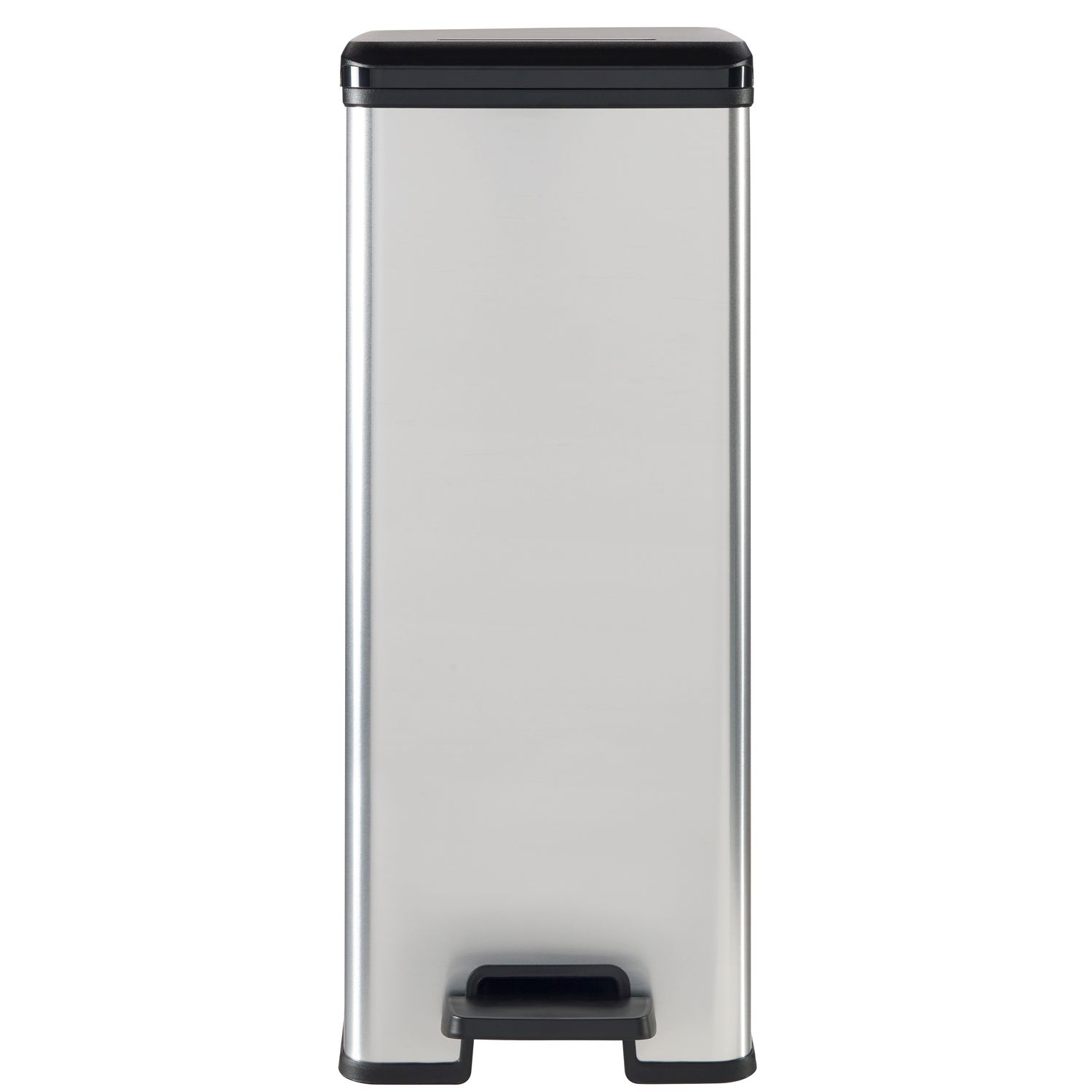 Roska-astia Curver Slim Bin polkimella 40 L 250x393x607 mm hopea/musta