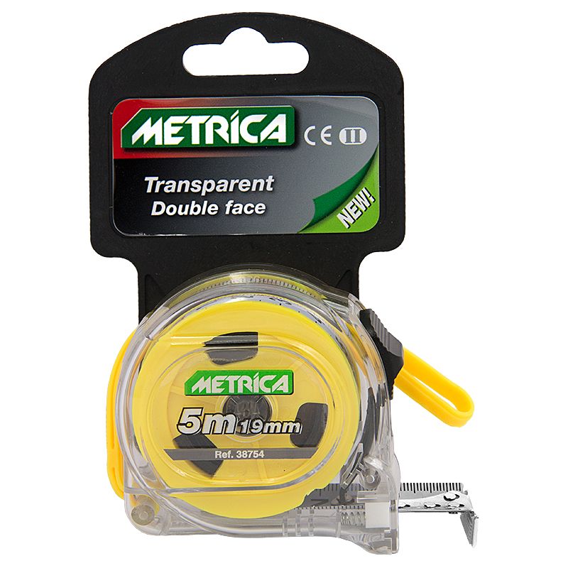 Rullamitta Metrica läpinäkyvällä kuorella 5 m