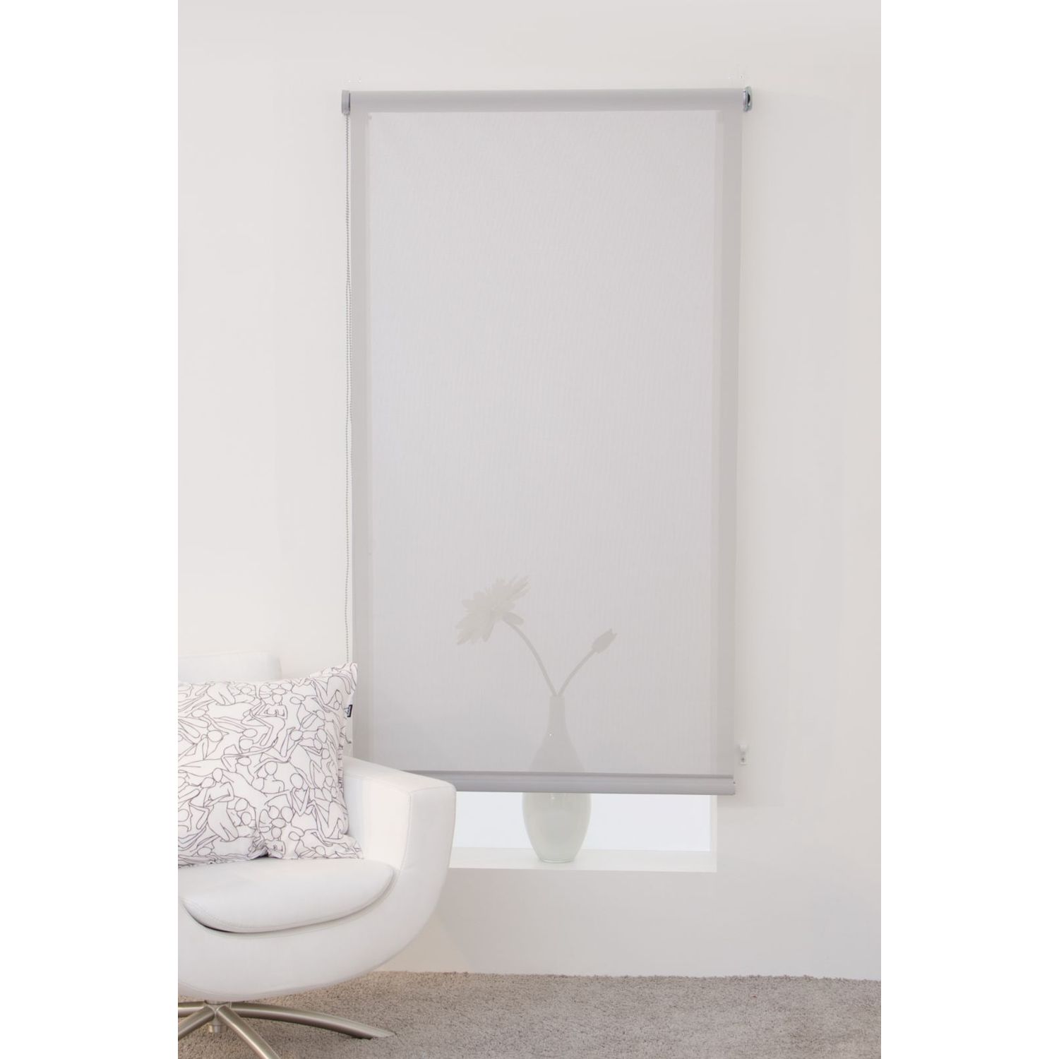 Rullaverho Hasta Screen, vaaleanharmaa, 150x250cm