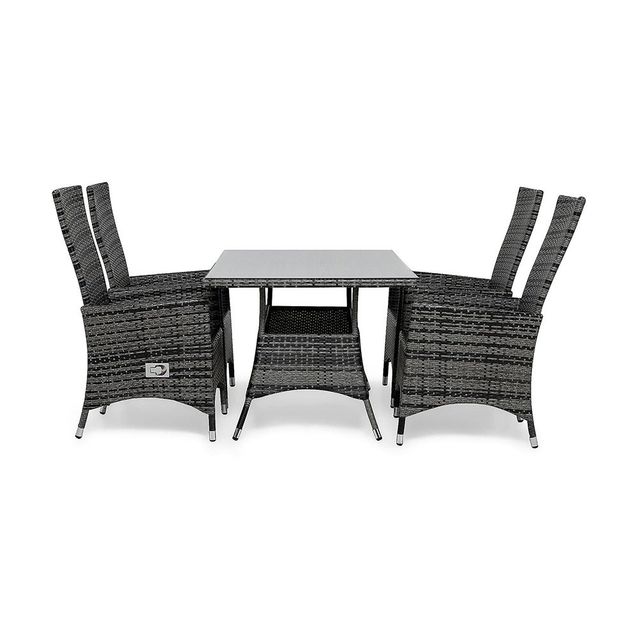 Ruokailuryhmä Thor, 140cm, 4 säädettävää Jenny-nojatuolia, eri värivaihtoehtoja (40RR4)