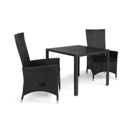 Ruokailuryhmä Tunis, 90x90cm, 2 tuolia, eri värivaihtoehtoja (RR902)