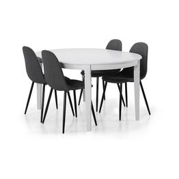 Ruokapöytä Lowisa, jatkettava 150cm ovaali, eri värivaihtoehtoja (PJ150)