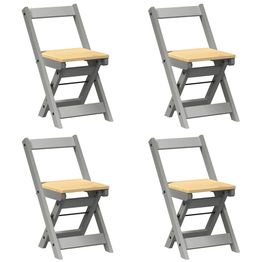 Taitettavat ruokapöydän tuolit, 4 kpl, täysi mänty, Corona, eri värejä (42203)