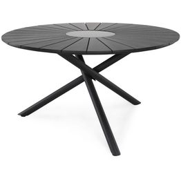 Ruokapöytä Finnhamn Ø140 cm musta
