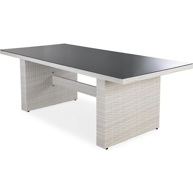 Ruokapöytä Majestic 100x210 cm valkoinen