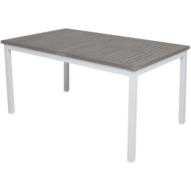 Ruokapöytä Monaco 152/210x90cm, valkoinen