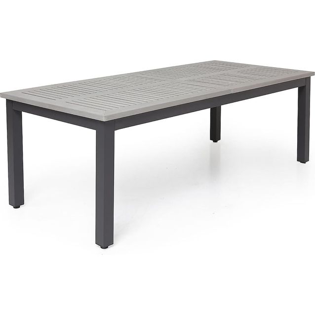 Ruokapöytä Monaco jatkettava 100x220-280 cm musta-harmaa