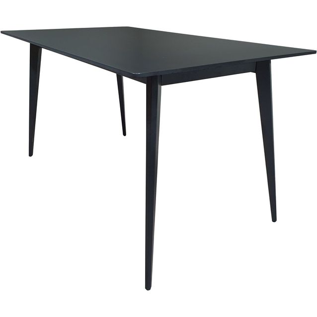 Ruokapöytä Tenstar Stone, 140x80cm, musta