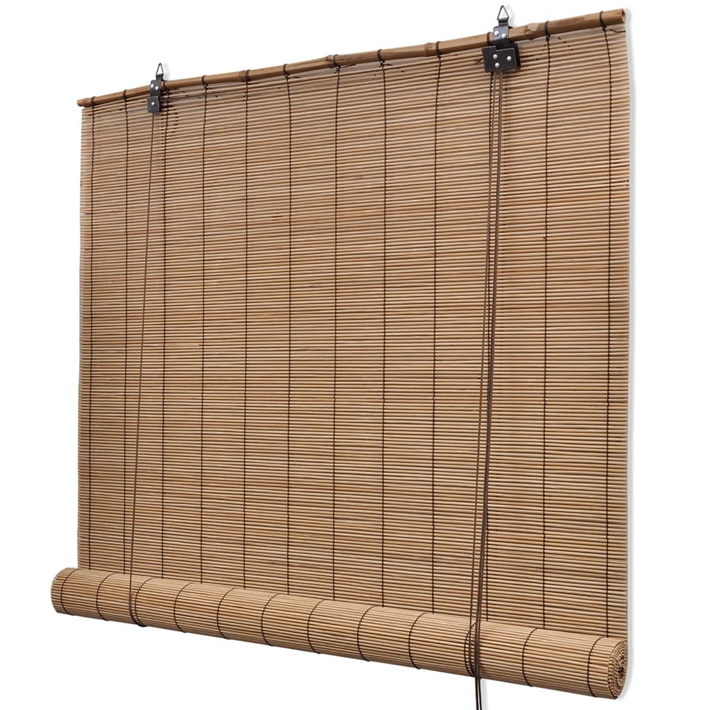 Ruskeat bambu rullaverhot 150 x 220 cm ruskea