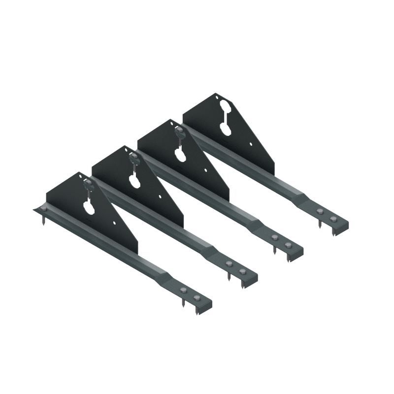 Lumiesteen asennussarja Ruukki tiilikatoille, RR23 tummanharmaa