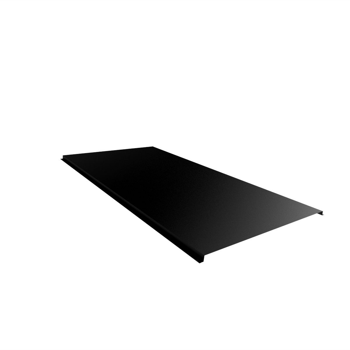 Paloluukun ylälista Ruukki Classic-katteille, Pural BT matta, 2m, RR33 musta