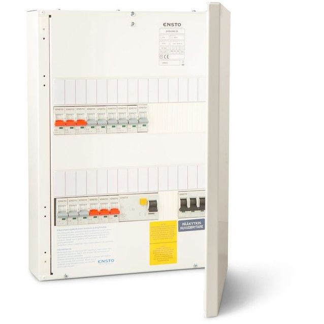 Ryhmäkeskus Ensto Pikku-Waltteri IP20C EHSV245.15, 15 ryhmää,  johdonsuojakatkaisija, vikavirtajohdonsuojakytkin