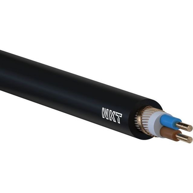 Kuparivoimakaapeli NKT XCMK-HF 2X2,5/2,5 RE Dca R50