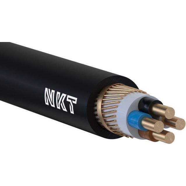 Kuparivoimakaapeli NKT XCMK-HF 4X1,5/1,5 RE Dca R50