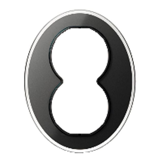 Kaksoispistorasian kehys Schneider Electric Renova, lasi