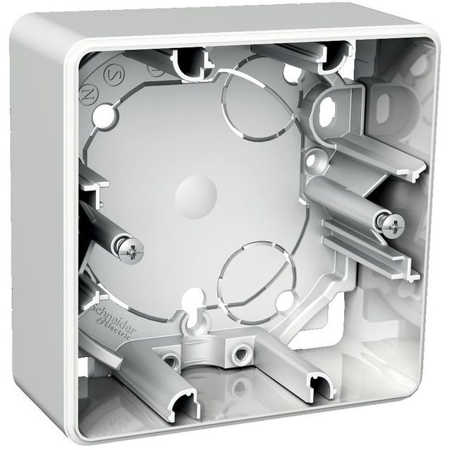 Pintakehys Schneider Electric Exxact, 1-osainen, 35mm, IP20, valkoinen