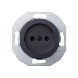 Pistorasia Schneider Electric Renova, 1-osainen, maadoittamaton, musta