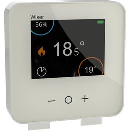 Huonetermostaatti Schneider Electric Wiser, Zigbee 3.0, paristokäyttöinen, valkoinen
