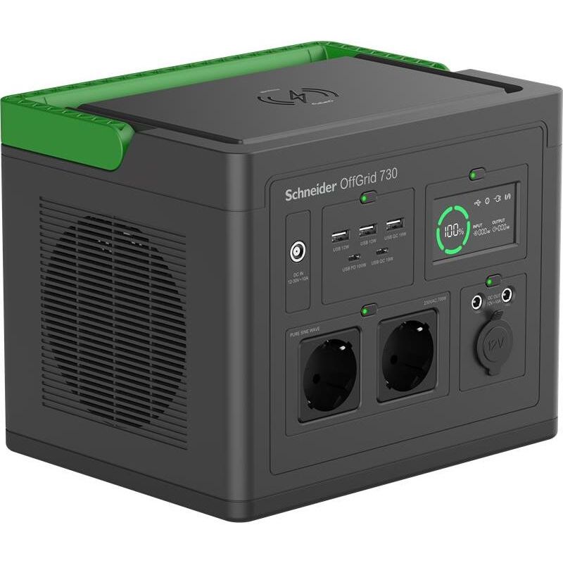 Kannettava sähköasema Schneider Electric OffGrid 730, 230V, 738Wh