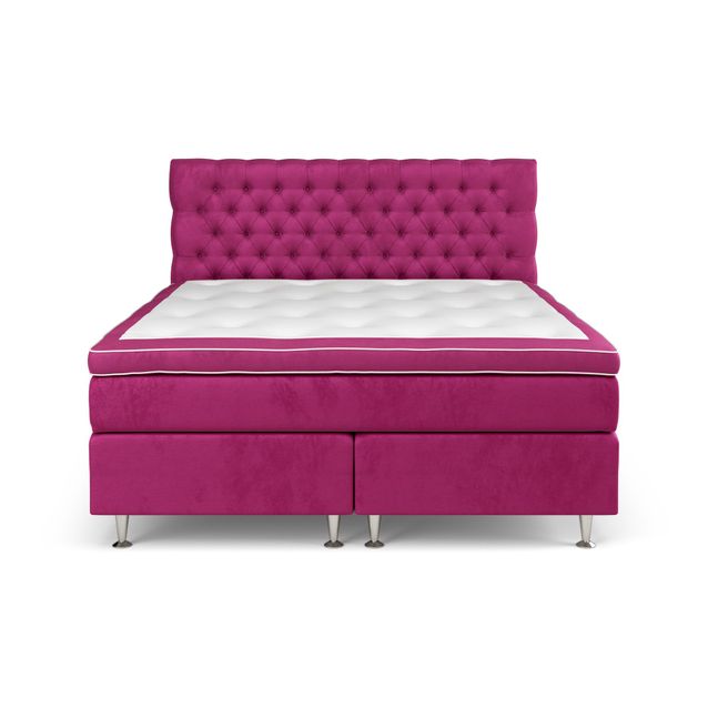 Sänkypaketti Estelle 180x200 cm, sametti, vaaleanpunainen (42683)