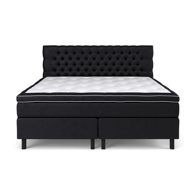 Sänkypaketti Estelle, 210x210 cm, sametti, musta (43074)