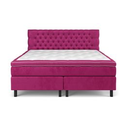 Sänkypaketti Estelle 210x210cm, sametti, vaaleanpunainen (42123)