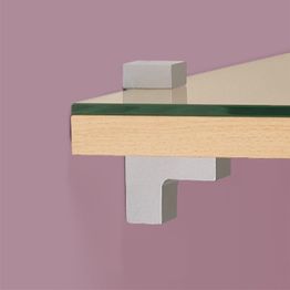 Säädettävä hyllynkannatin Grip 444 kiiltokromi