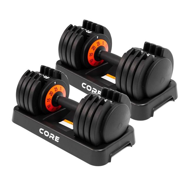 Säädettävät käsipainot Core 2 x 5-25 kg