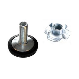 Säätötassusarja M8x28 4 kpl+M8 lyöntimutteri 4 kpl