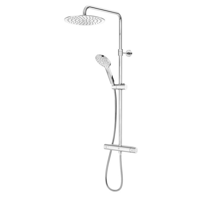 Sadesuihkusetti Gustavsberg Nordic Round, termostaattihanalla, cc 150 mm, kromi