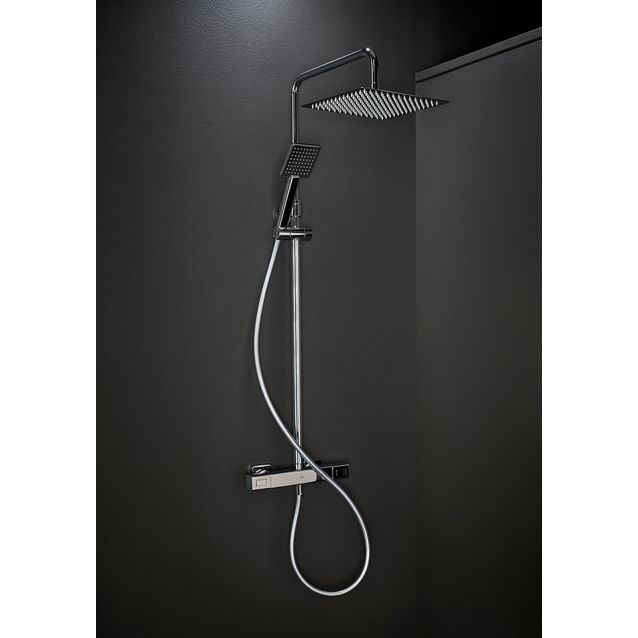 Sadesuihkusetti Hafa Mix Slim Square, 160cc, kromi